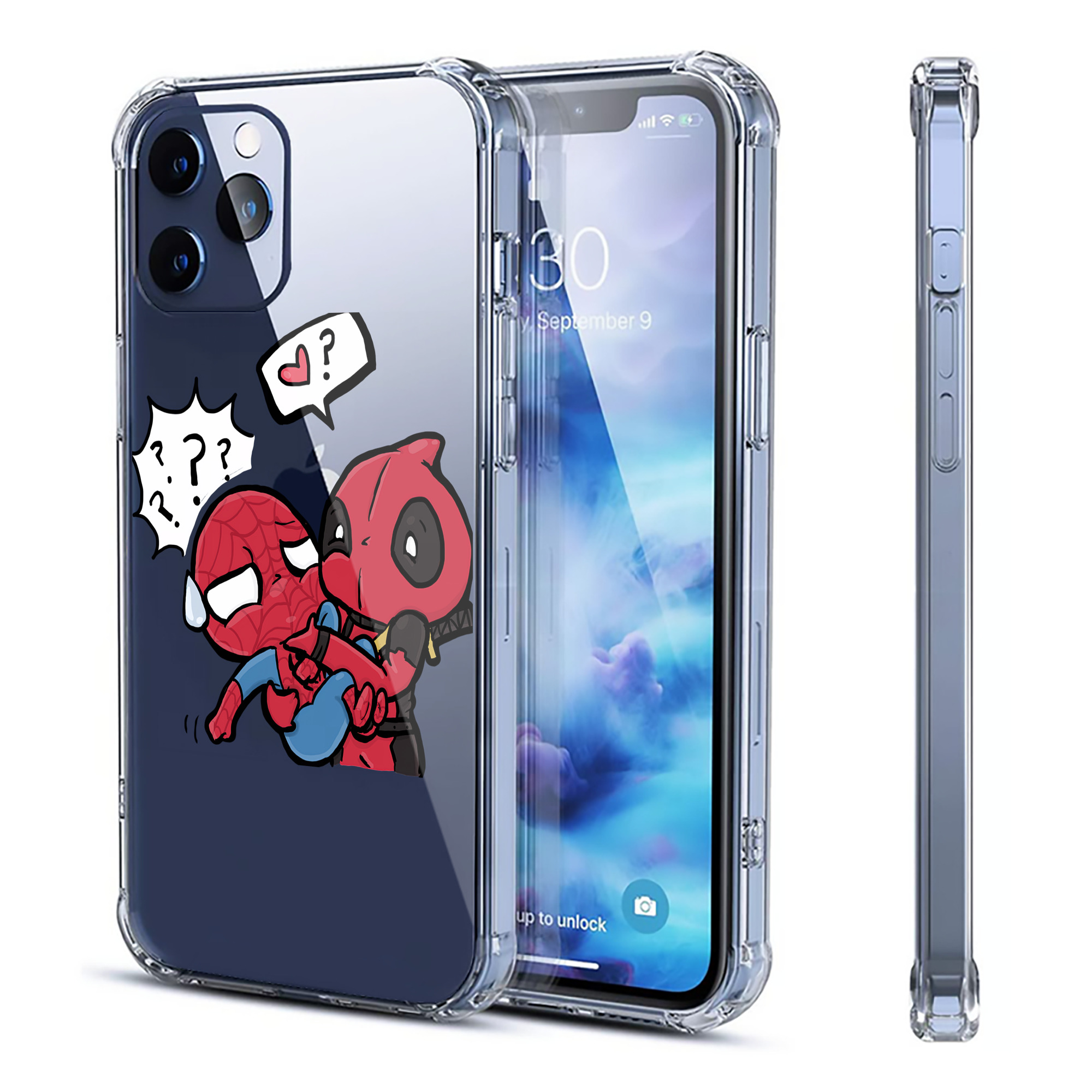 （画像用） Deadpool デッドプール 【iPhone 12シリーズ対応】透明スマホケース（クリアソフトケース）